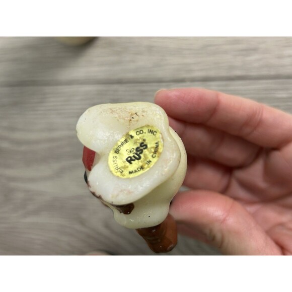 Vintage Russ Christmas Candle Figurines Santa Snowman Lot Of 6 Unused READ - Picture 10 of 15